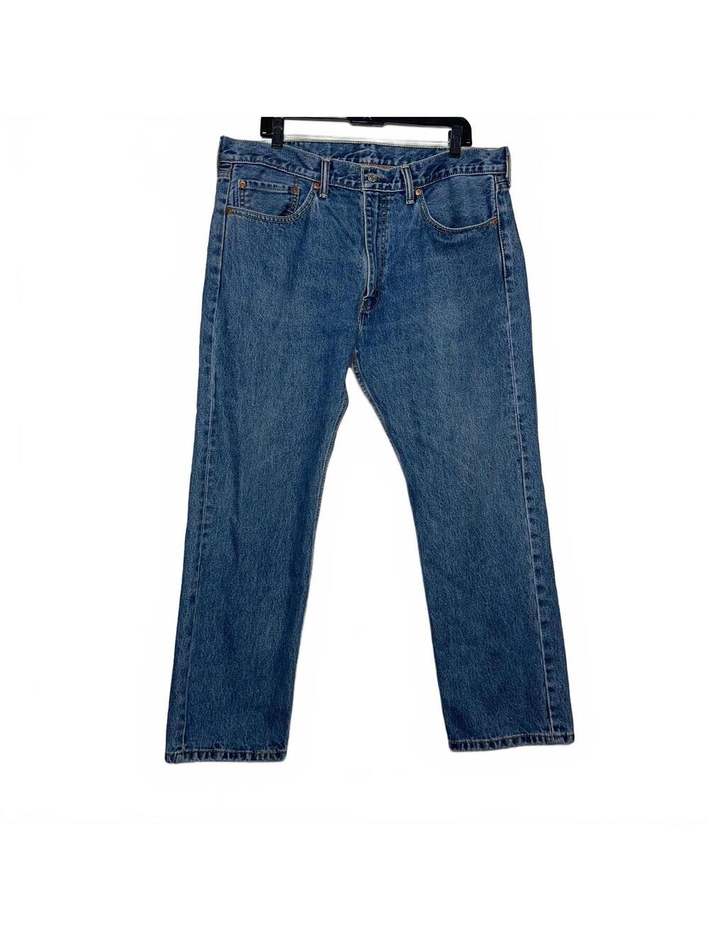 Levi’s 505 Regular Fit Jeans W38 L29 Medium Wash Straight Leg Denim